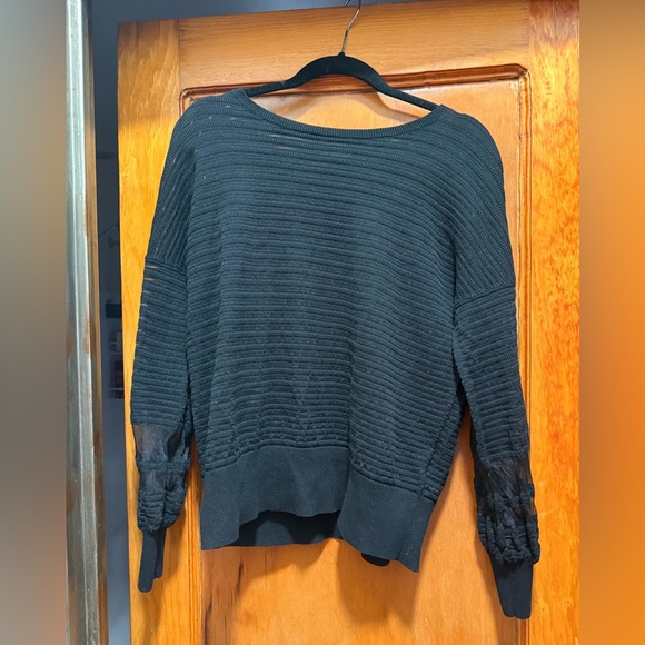 French Connection M mesh striped sweater - Picture 2 of 5